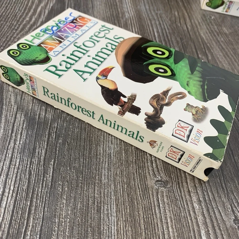 Henry's Amazing Animals Rainforest Animals (VHS,‎ 1996) DK Vision Education Rare